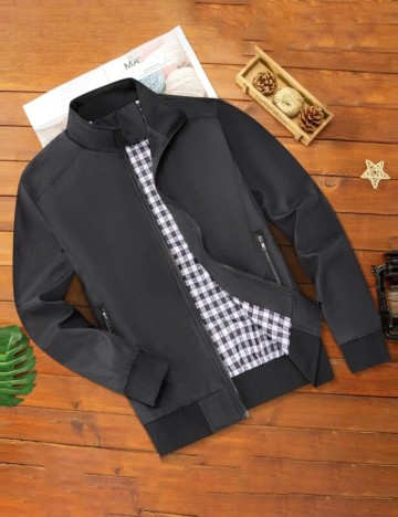 Jachetă Shein Curve+, negru