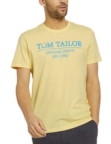 Tricou Tom Tailor, galben