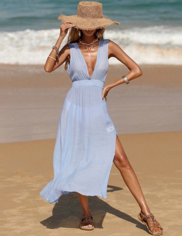 Rochie de plajă Shein, albastru
