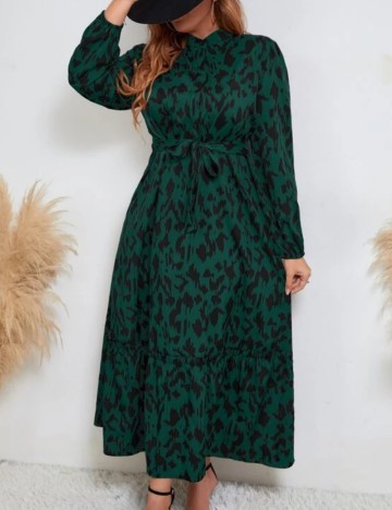 Rochie maxi Shein Curve+, verde