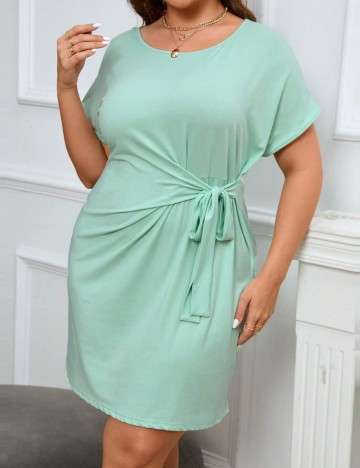 Rochie mini Shein Curve+, verde