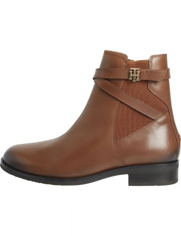 Botine Tommy Hilfiger, maro