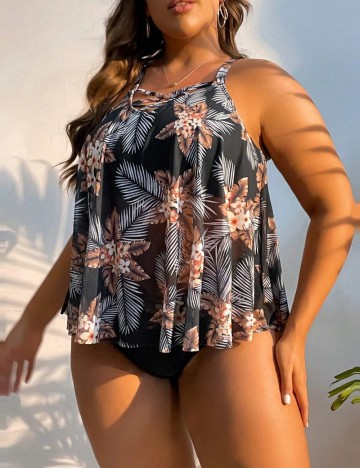 Costum de baie Shein Curve+, mix culori