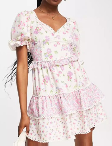 Rochie mini Miss Selfridge, mix culori