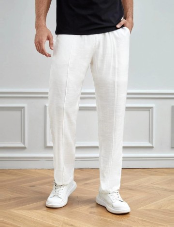 Pantaloni Shein, alb