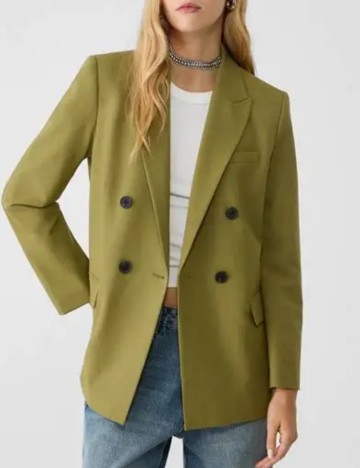 Sacou Stradivarius, kaki