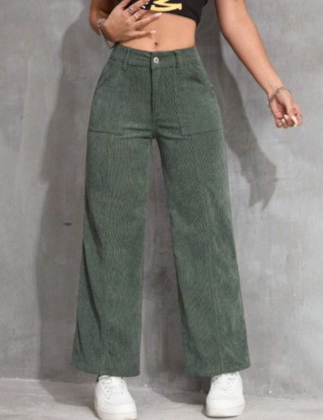 Pantaloni Shein, verde