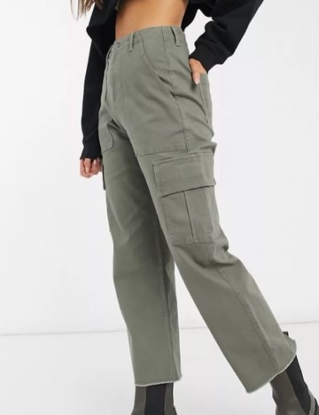 Pantaloni cargo Hollister, verde