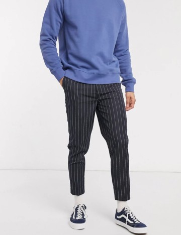 Pantaloni Casual ASOS, bleumarin