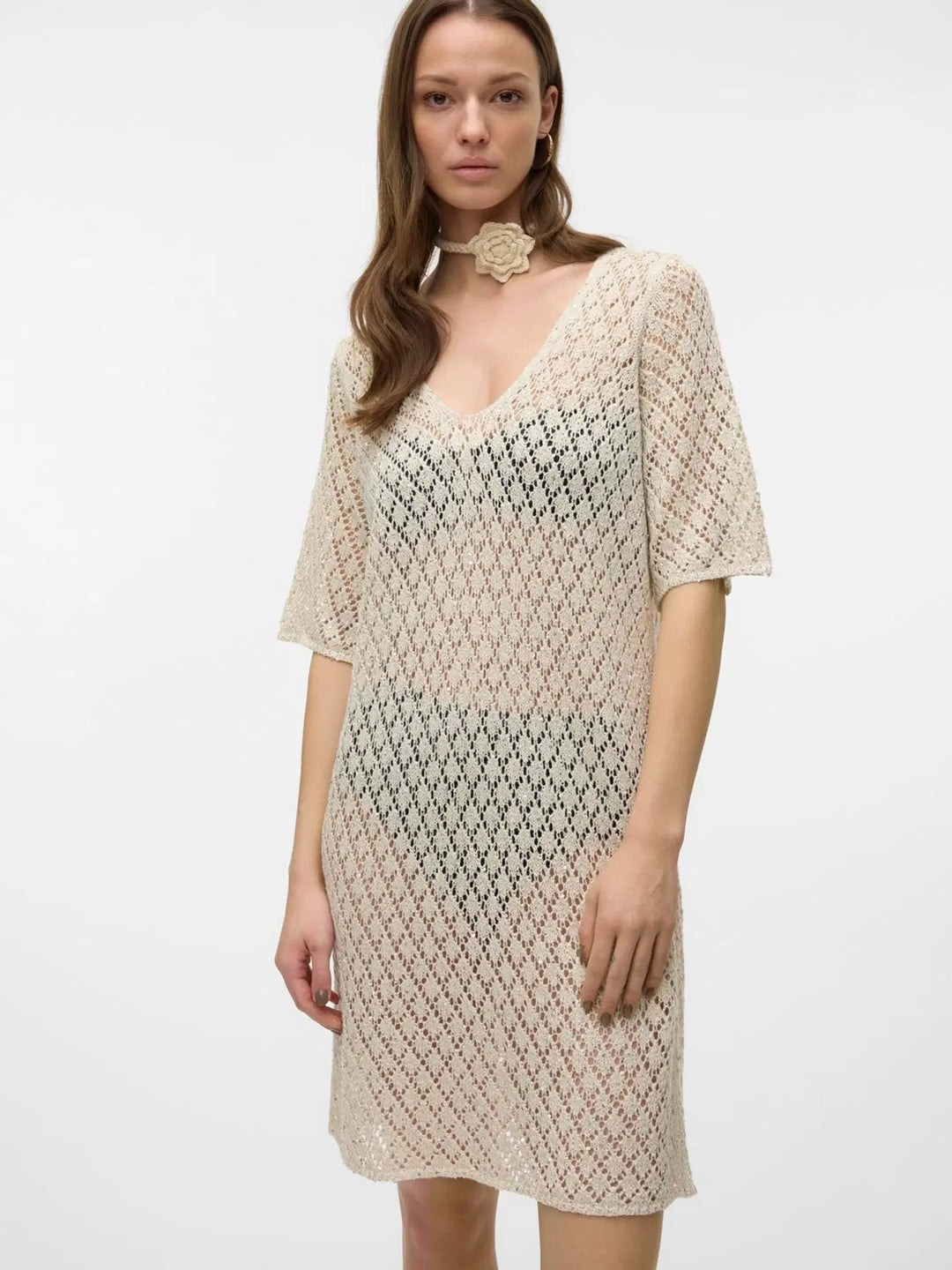 Vero Moda krémszínű strandruha