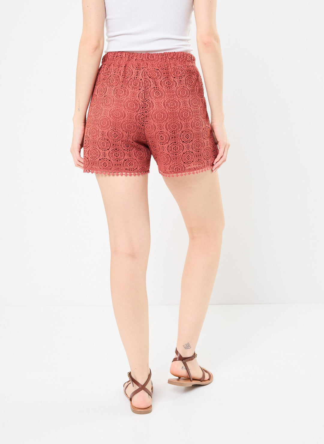 Pantaloni scurți VERO MODA, roșu