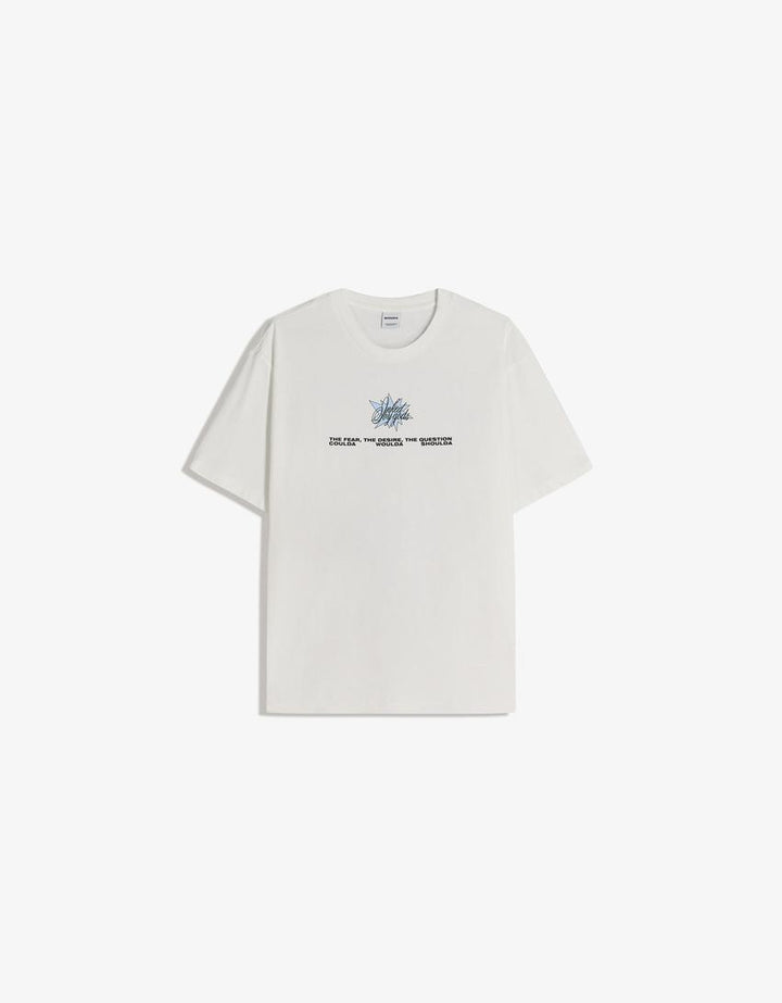 Póló BERSHKA, fehér