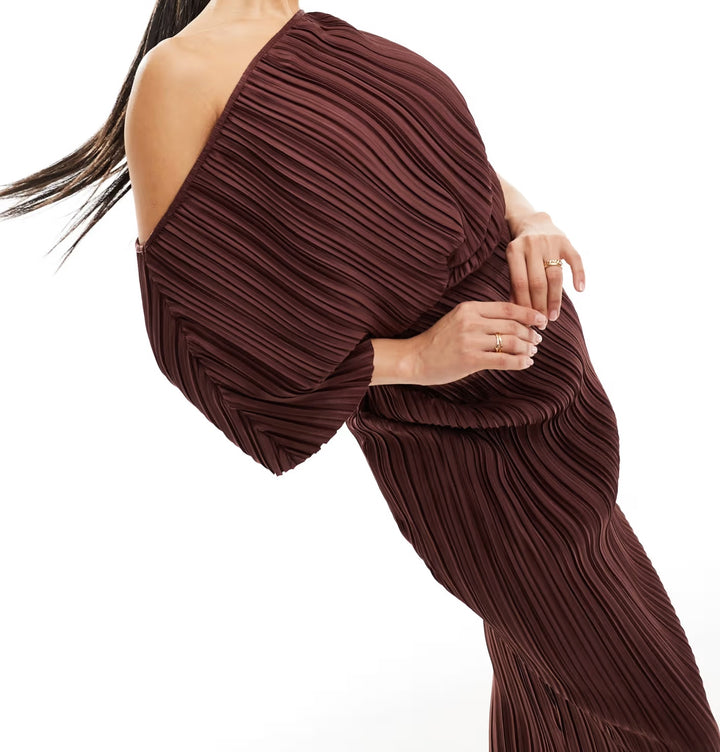 Rochie midi ASOS, maro