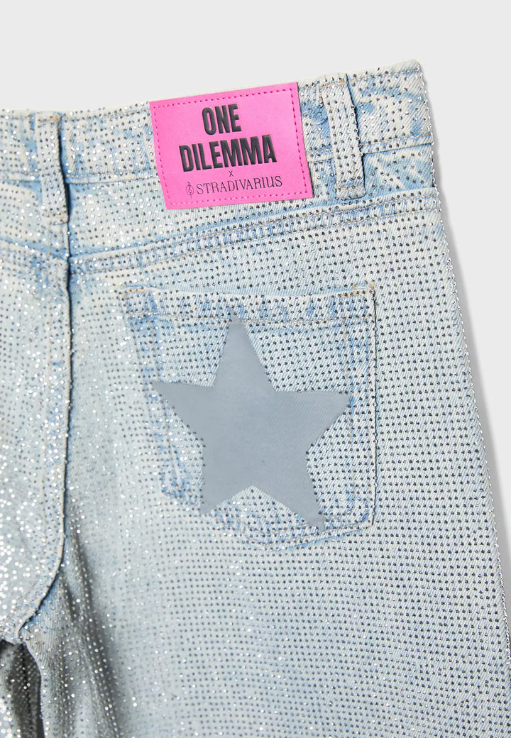 Jeans STRADIVARIUS, albastru