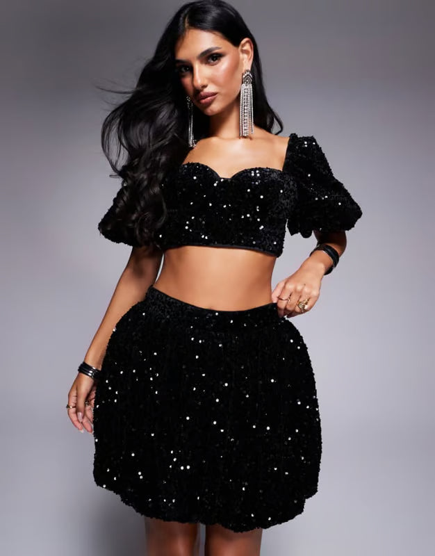 Top Asos, negru