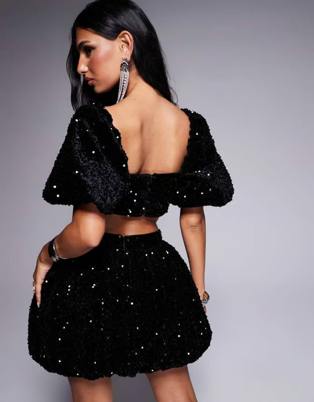 Top Asos, negru