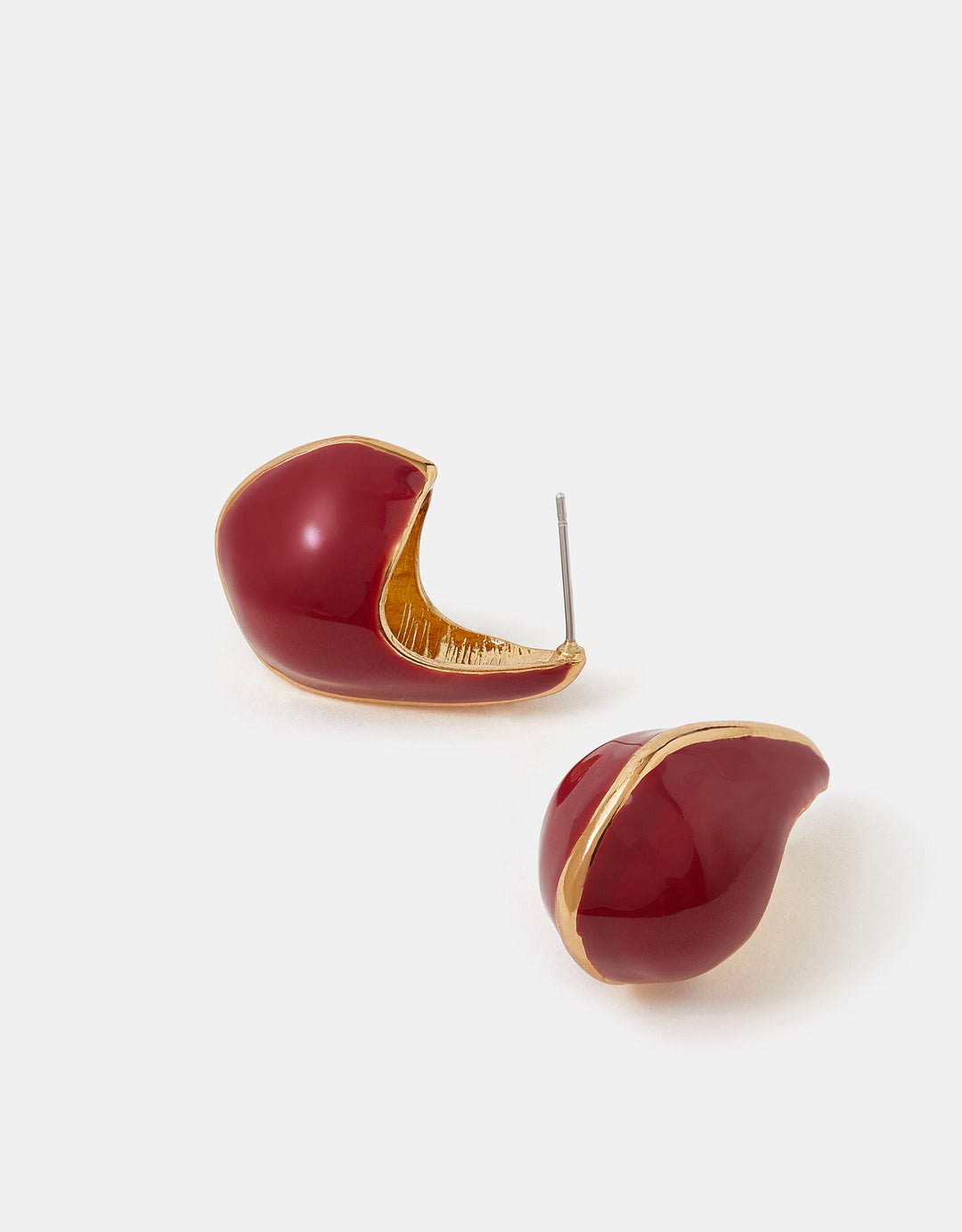 Cercei ACCESSORIZE, vișiniu