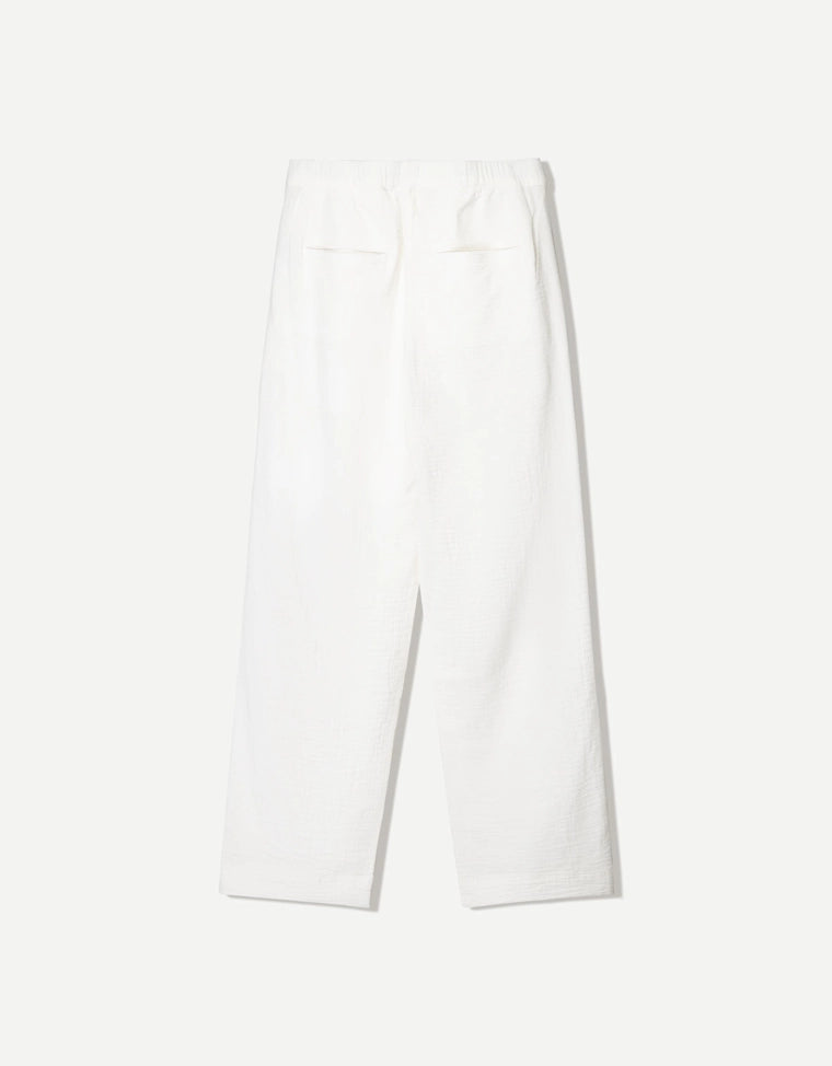 Pantaloni BERSHKA, alb