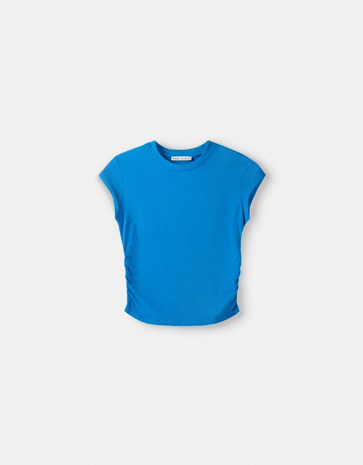 Tricou BERSHKA, albastru