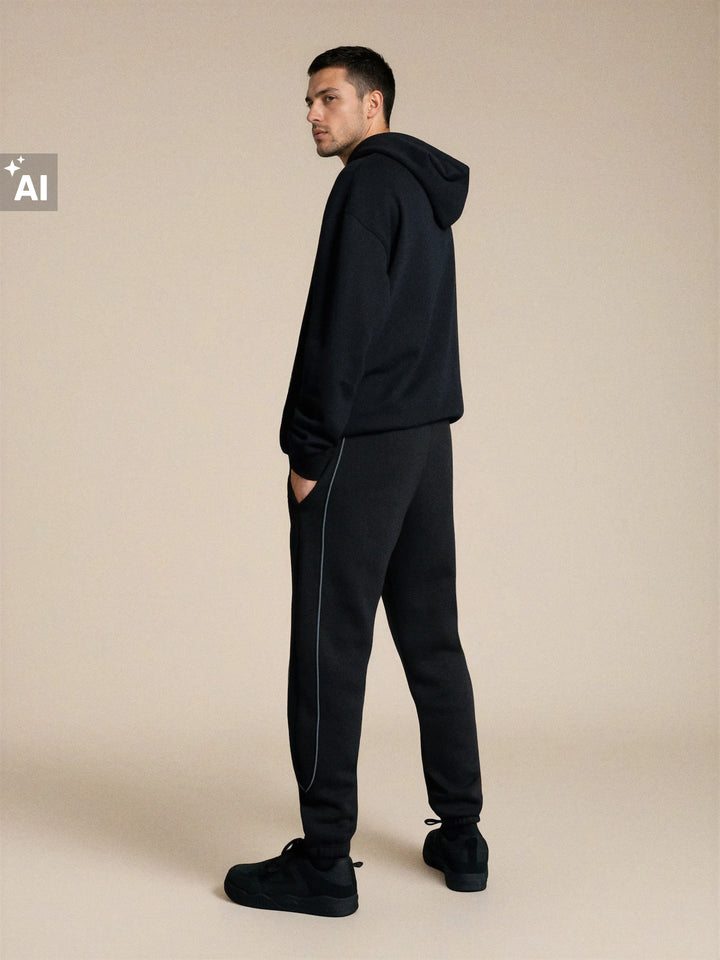 Pantaloni de trening SINSAY, negru
