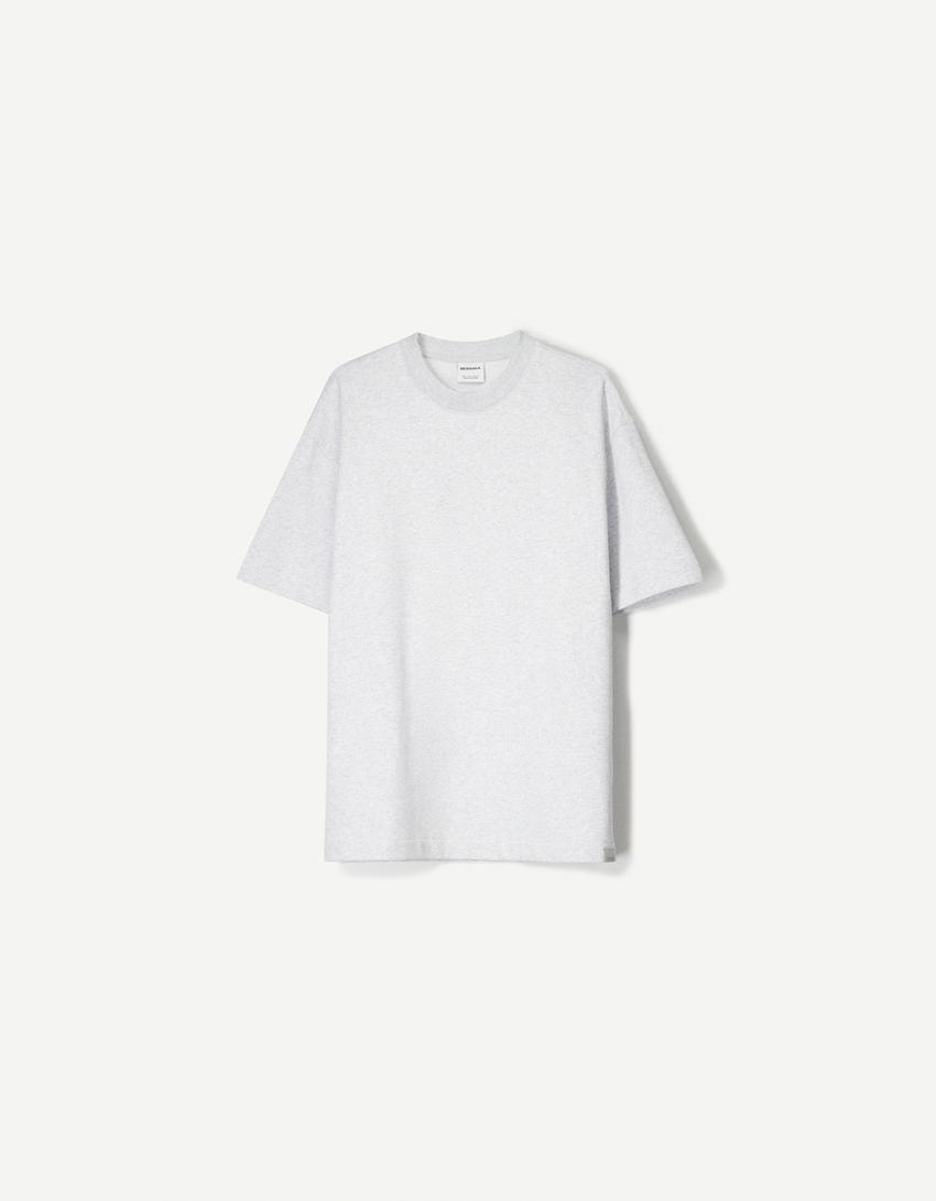 Tricou BERSHKA, gri