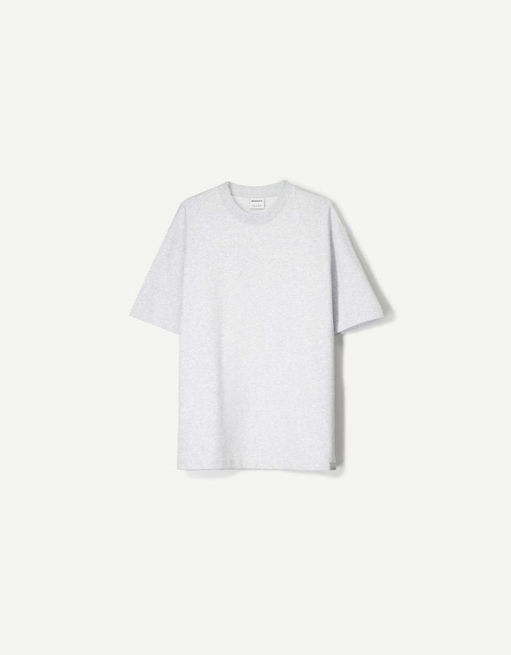 Tricou BERSHKA, gri