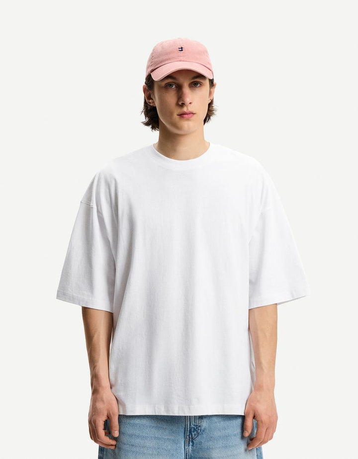 Tricou BERSHKA, alb
