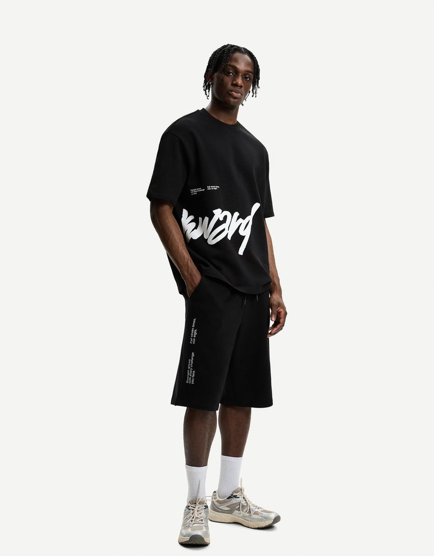 Tricou BERSHKA, negru