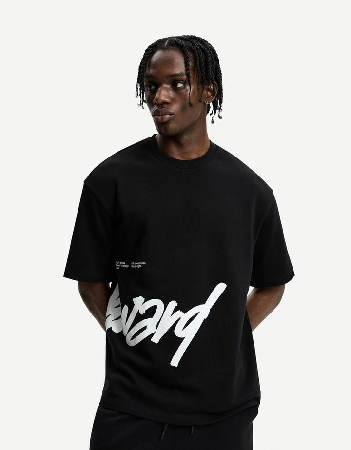 Tricou BERSHKA, negru