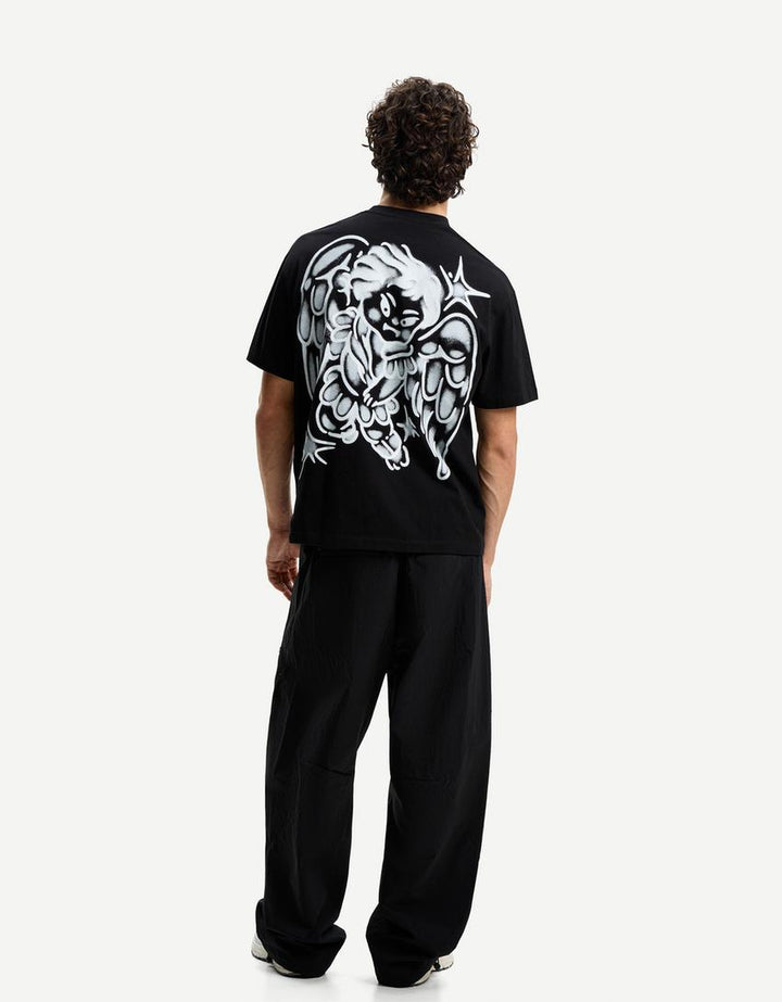 Tricou BERSHKA, negru