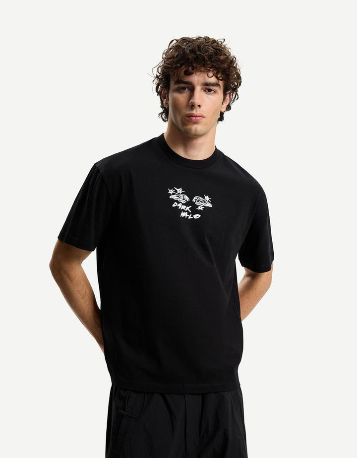 Tricou BERSHKA, negru
