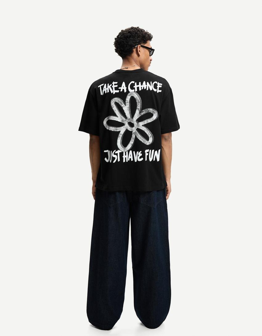 Tricou BERSHKA, negru