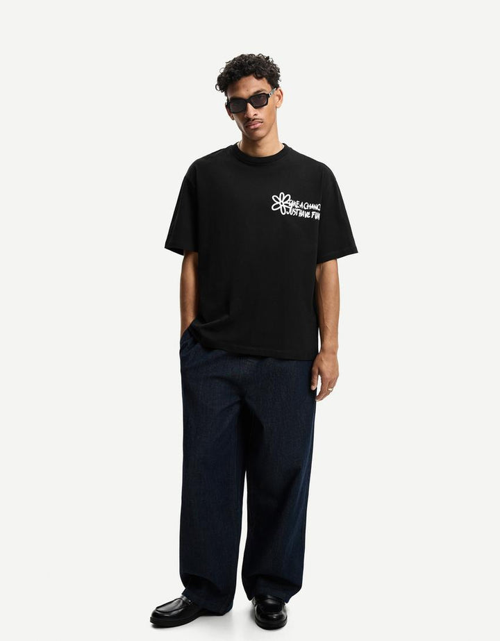 Tricou BERSHKA, negru