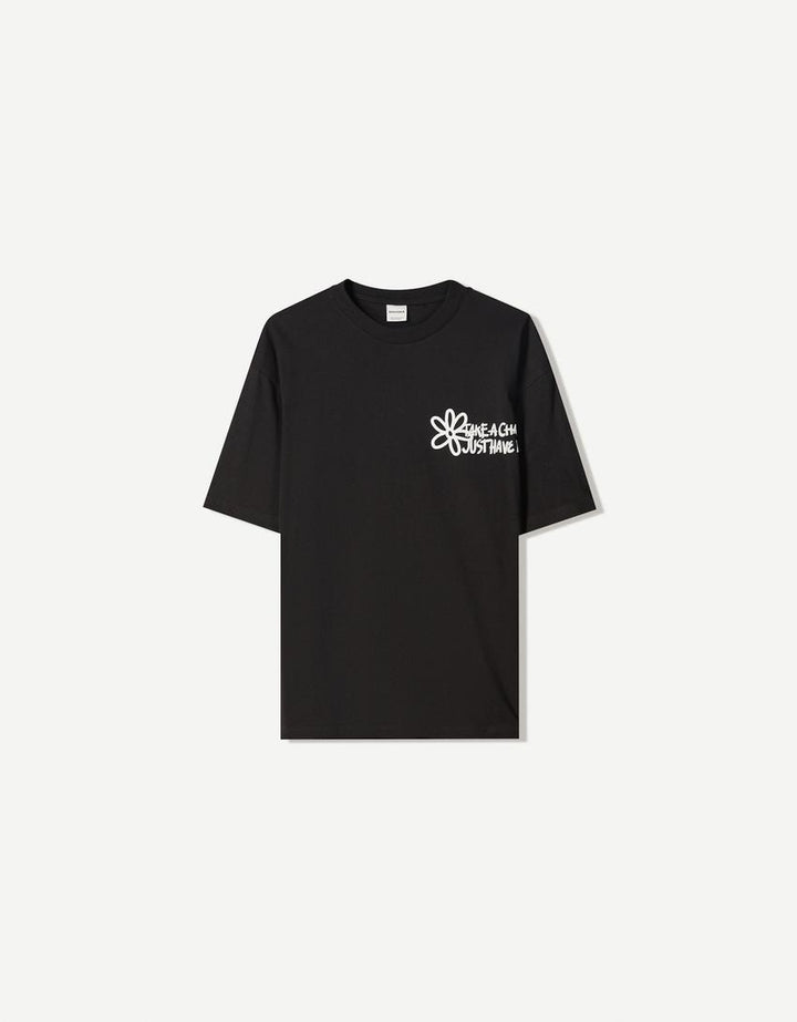 Tricou BERSHKA, negru