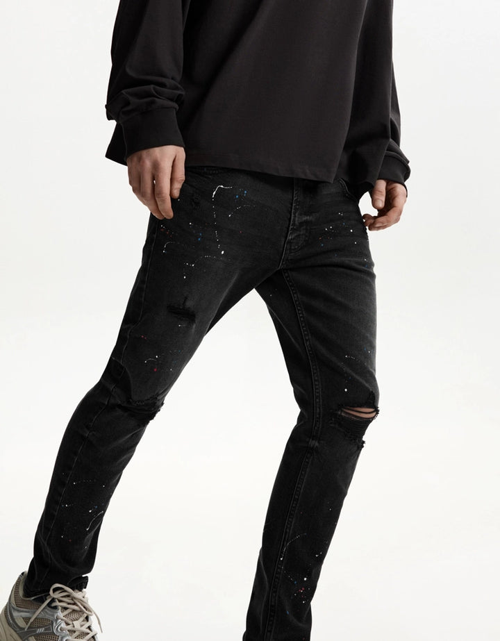 Jeans BERSHKA, negru