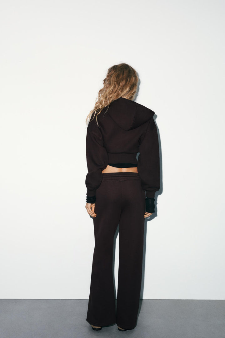 Pantaloni Zara, maro