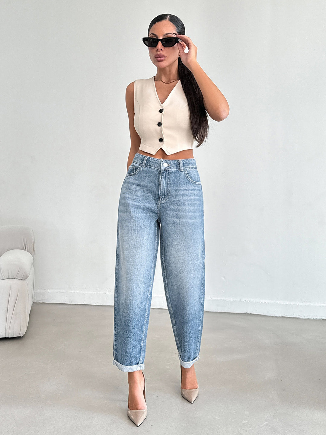 Jeans SHEIN, albastru