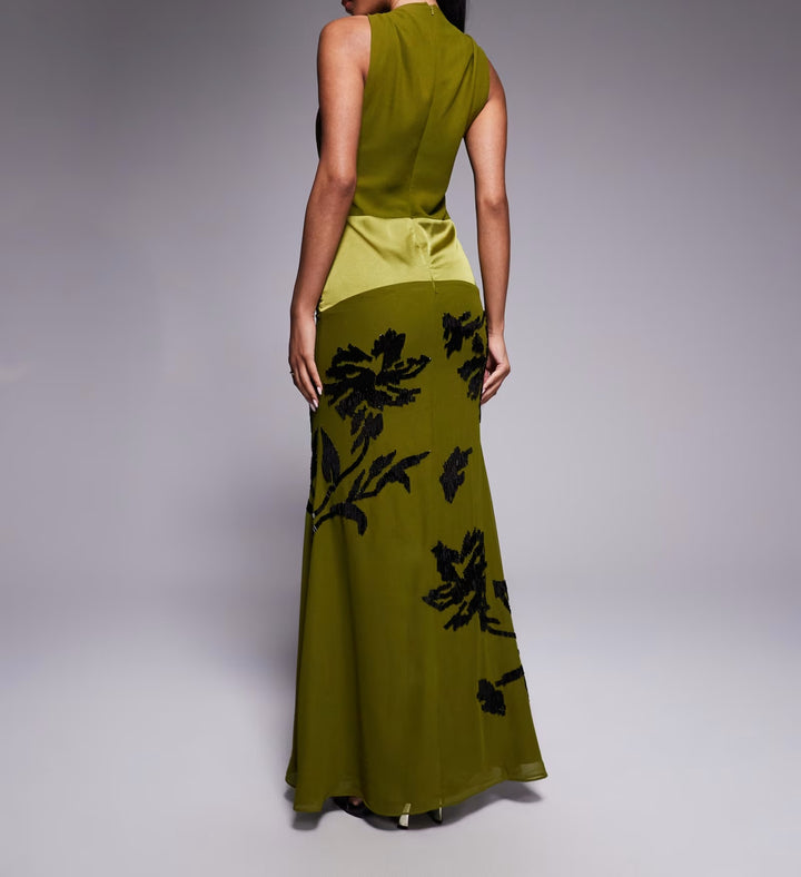 Rochie de ocazie Asos, verde