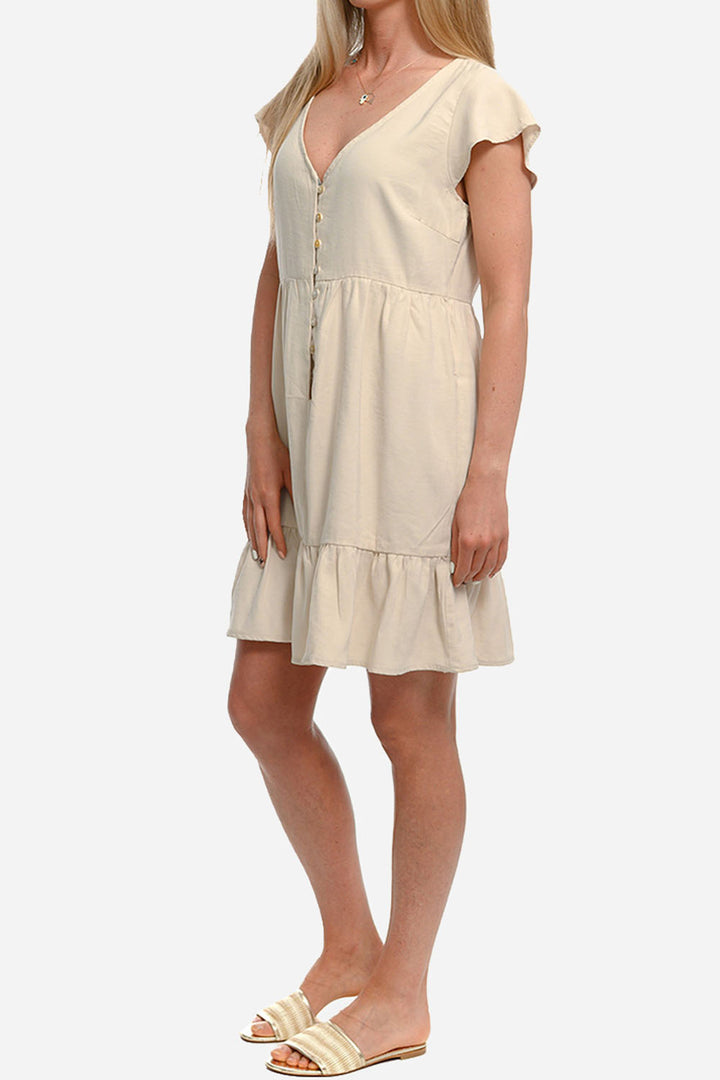 Rochie mini ONLY, bej