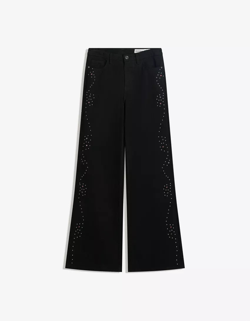 Jeans Bershka, negru