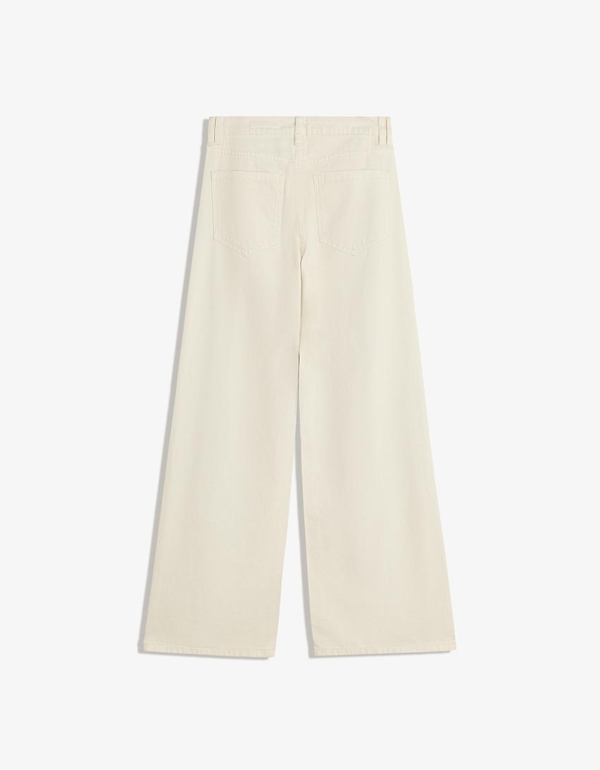 Jeans Bershka, crem