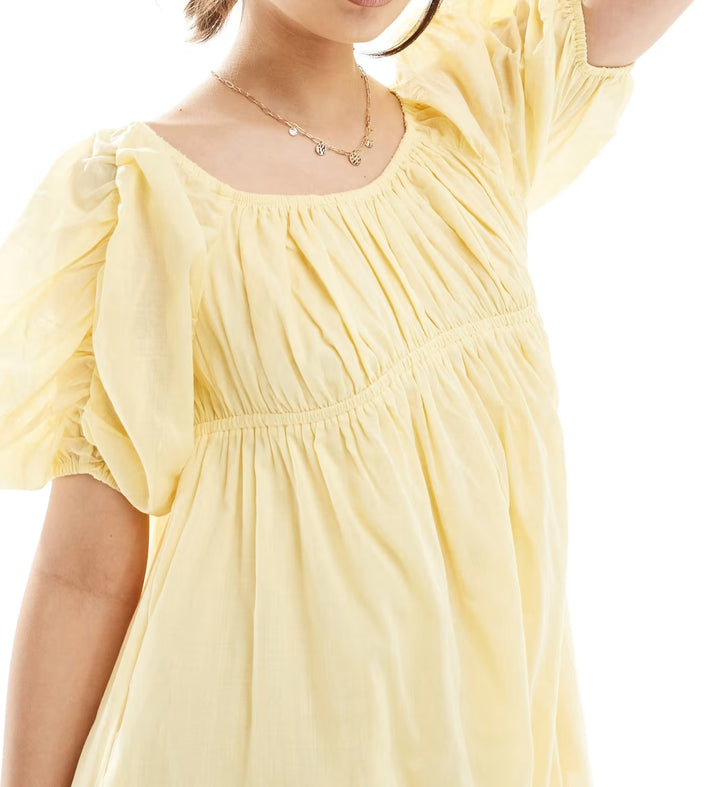 Rochie midi ASOS, galben