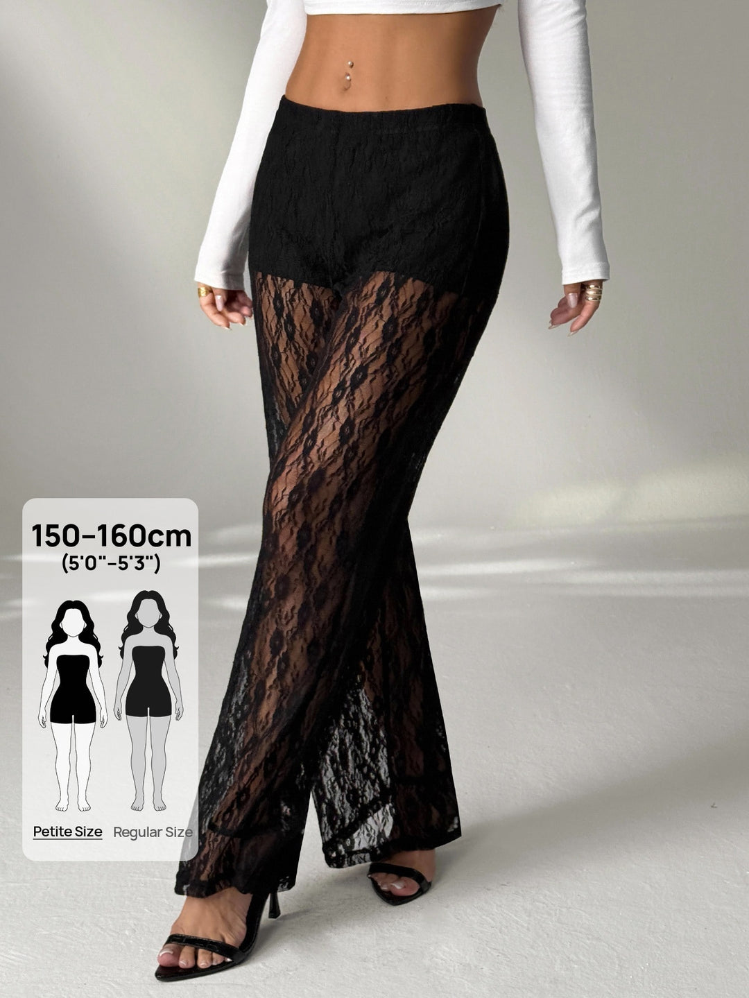 Pantaloni SHEIN, negru