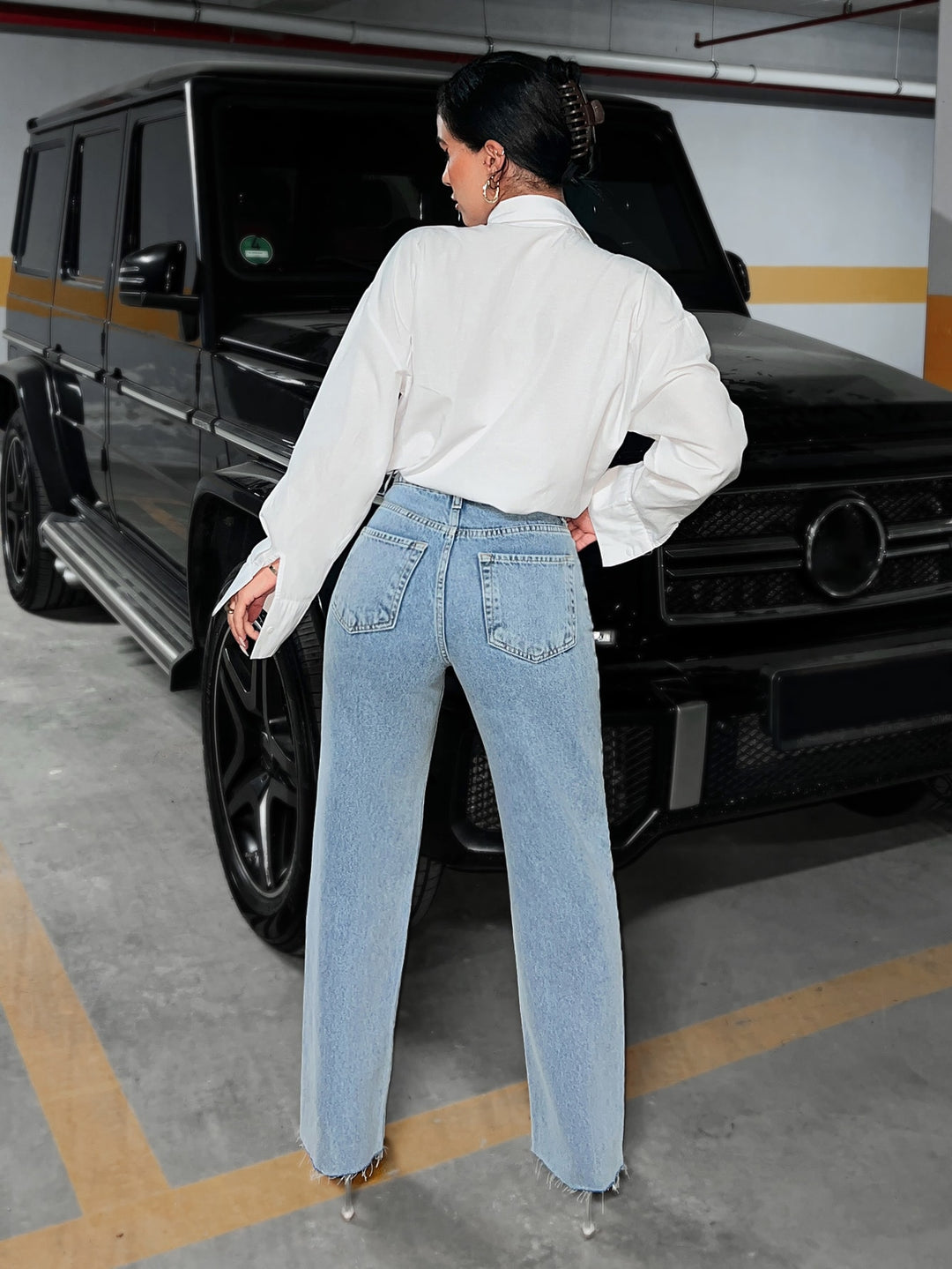 Jeans SHEIN, albastru