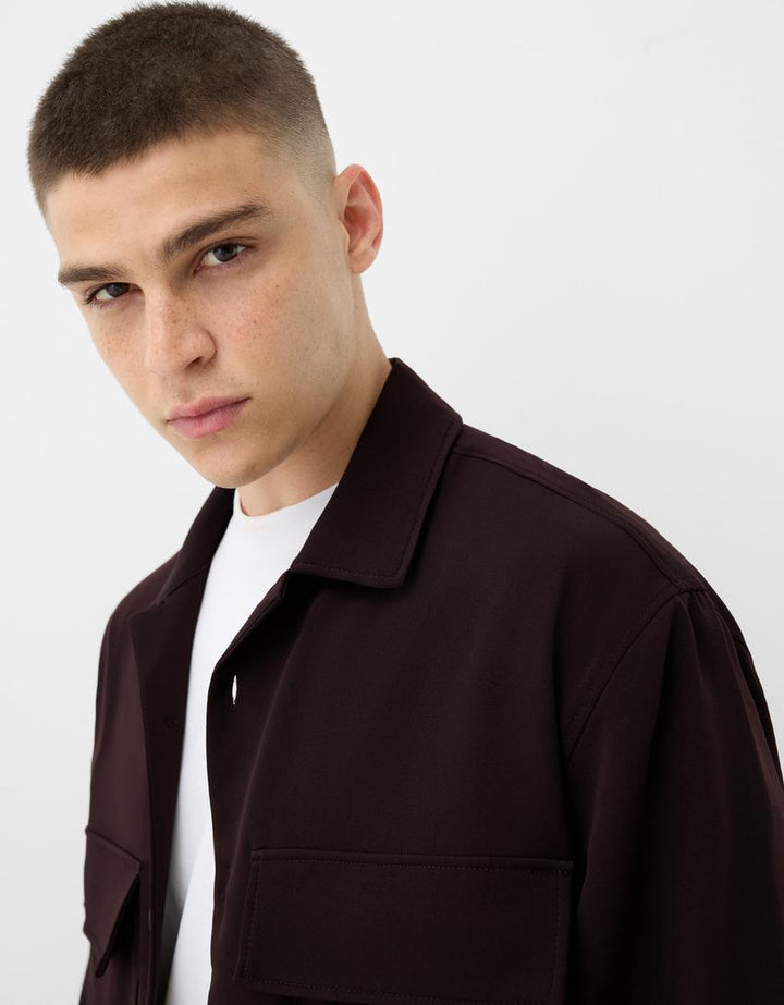 Cămașă BERSHKA, negru