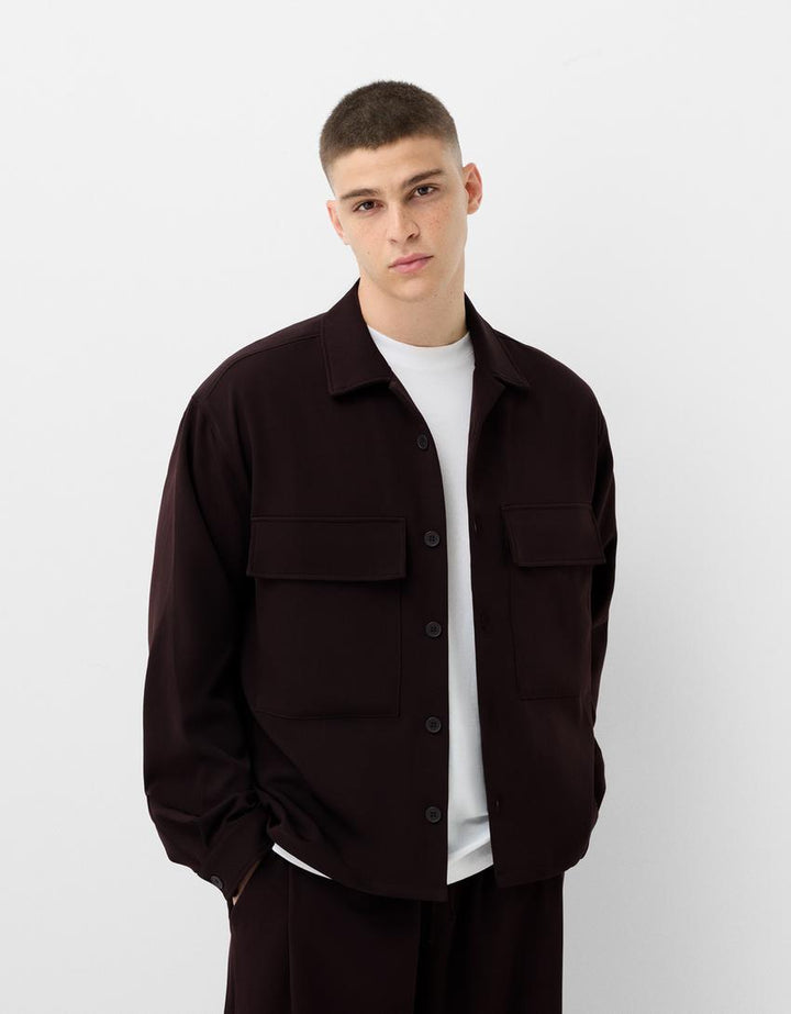 Cămașă BERSHKA, negru