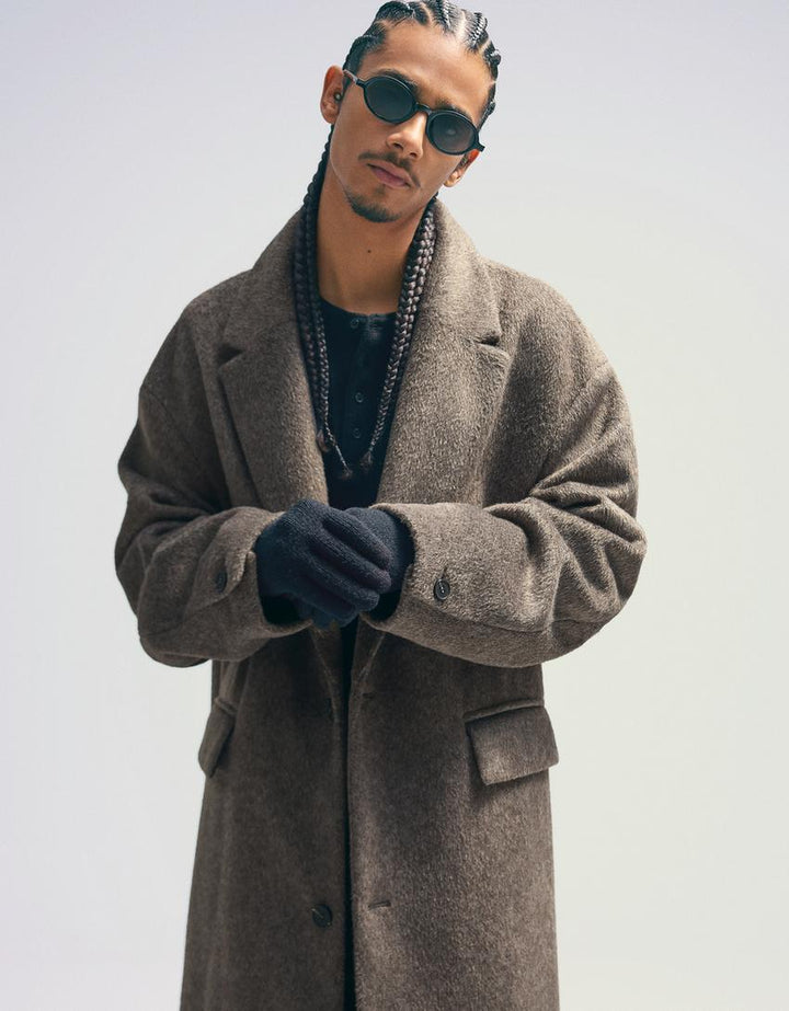 Palton BERSHKA, gri
