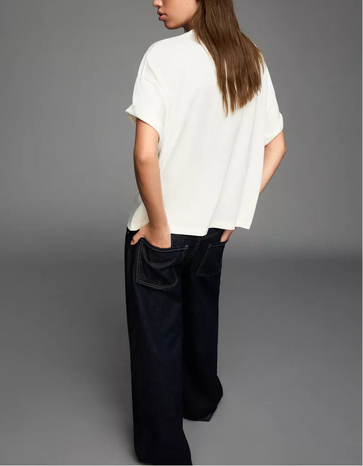 Tricou Bershka, gri
