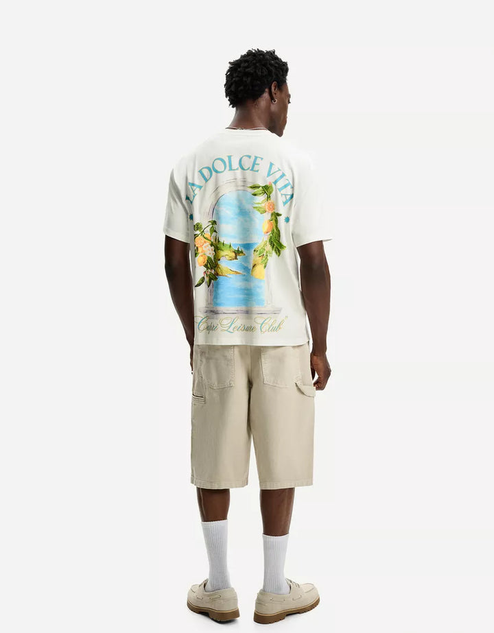 Tricou BERSHKA, alb