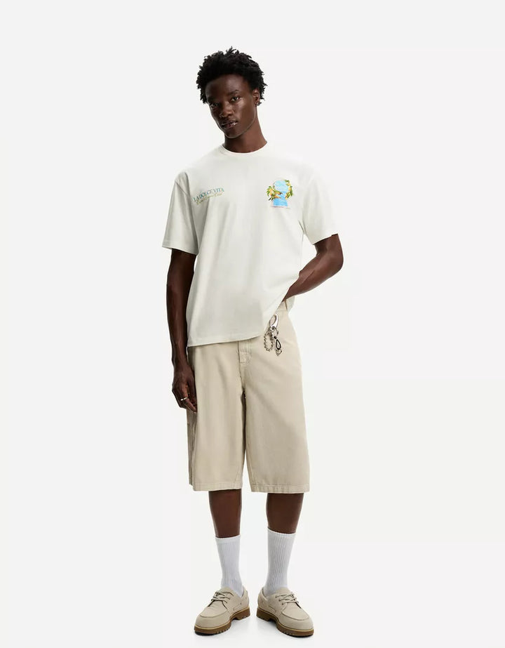 Tricou BERSHKA, alb